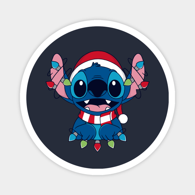 Ohana Christmas Holiday Magnet by Alundrart